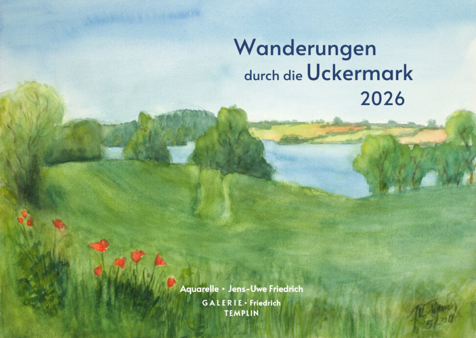 Titelbild vom Kunstkalender Uckermark 2026